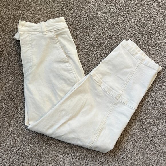 Everlane, The Utility Barrel Pant, Color: Bone, Size 4 - Picture 3 of 5